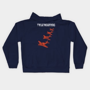 Talking Heads Planes - distressed Kids Hoodie